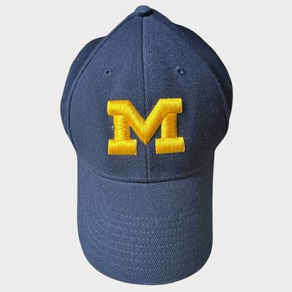 University of Michigan M Embroidered Baseball Hat Nike 7 1/2 60 cm - Picture 2 of 9